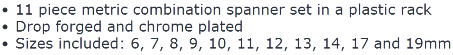 סט מפתחות רינג פתוח DURATOOL